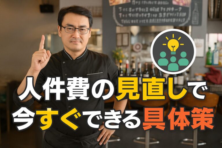 人件費の見直しで今すぐできる具体策