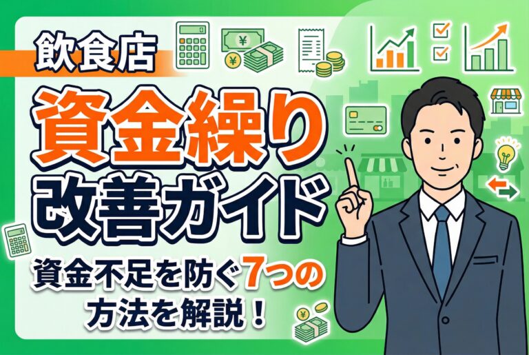 【保存版】飲食店の資金繰り改善ガイド｜資金不足を防ぐ7つの方法