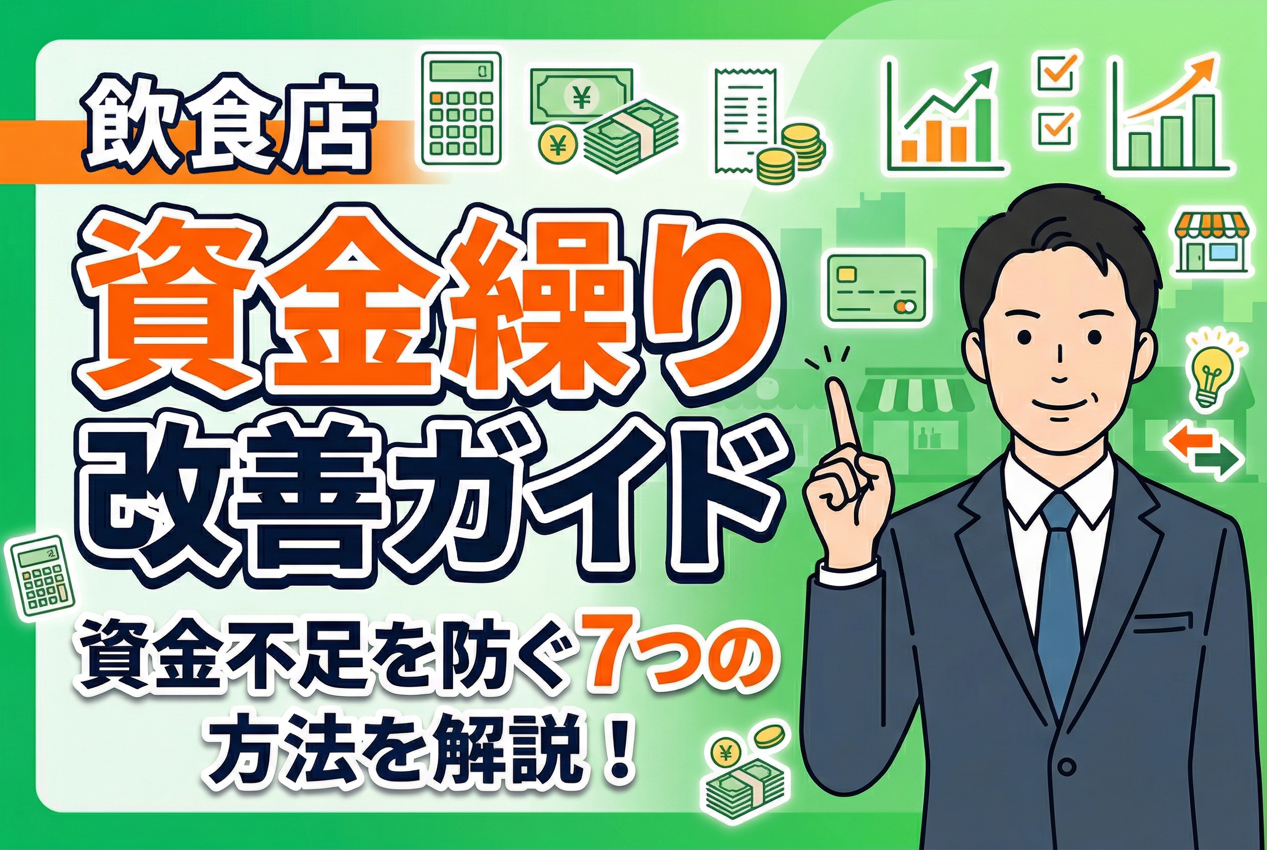 【保存版】飲食店の資金繰り改善ガイド｜資金不足を防ぐ7つの方法